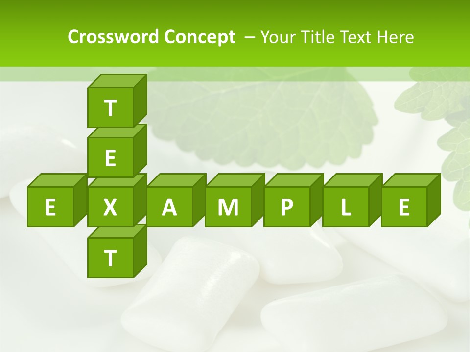 Chewinggum Organic Breath PowerPoint Template