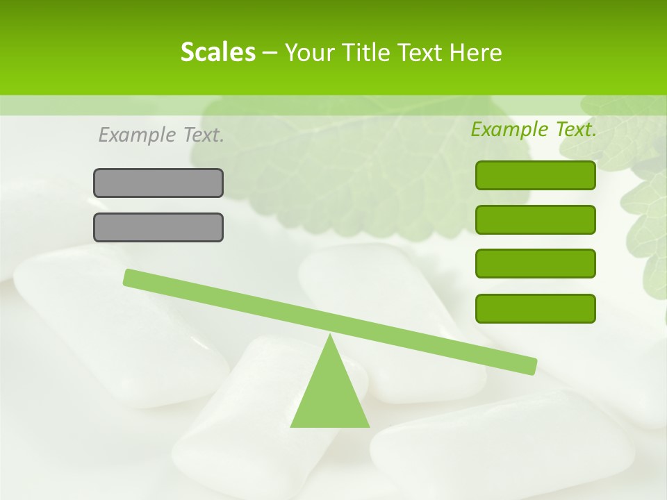 Chewinggum Organic Breath PowerPoint Template