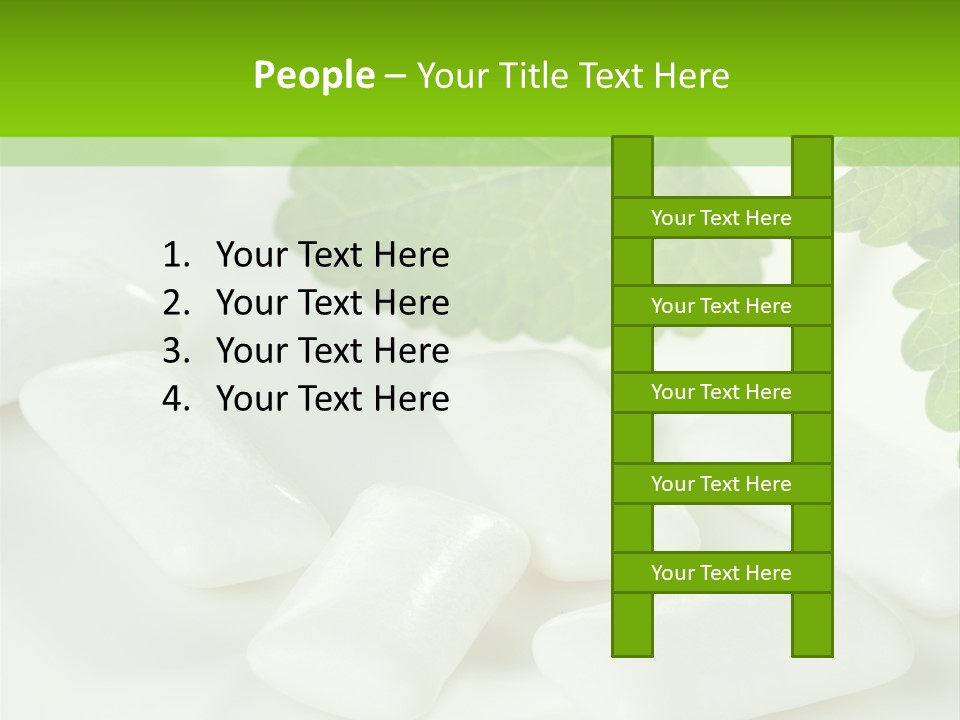 Chewinggum Organic Breath PowerPoint Template
