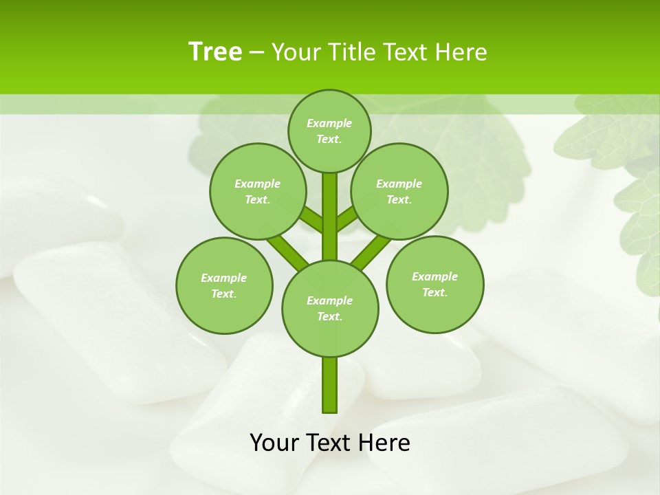 Chewinggum Organic Breath PowerPoint Template