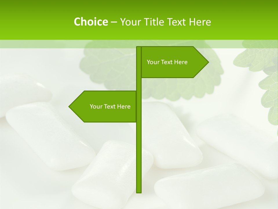 Chewinggum Organic Breath PowerPoint Template