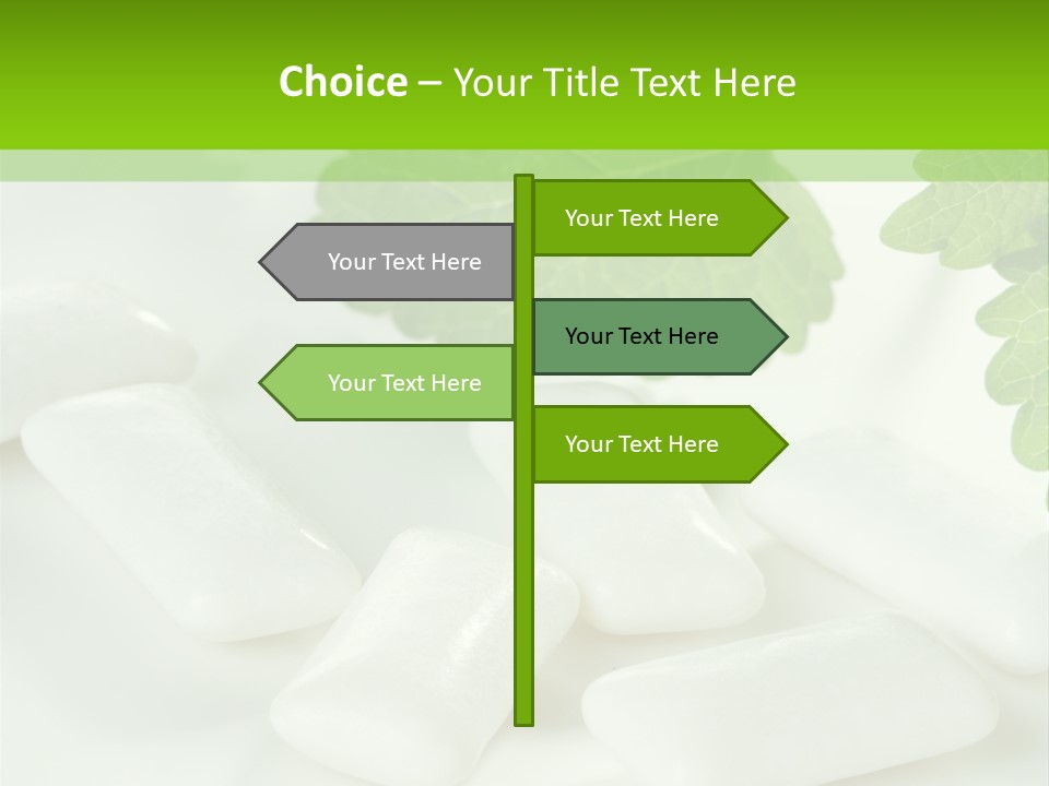 Chewinggum Organic Breath PowerPoint Template