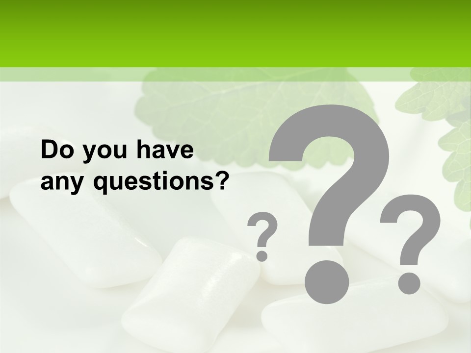 Chewinggum Organic Breath PowerPoint Template