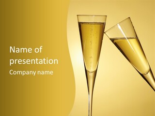 Cocktail Clink Congrats PowerPoint Template