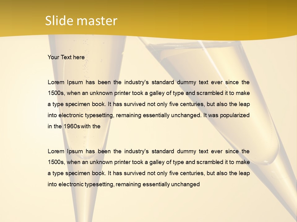 Cocktail Clink Congrats PowerPoint Template