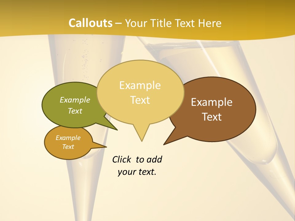 Cocktail Clink Congrats PowerPoint Template