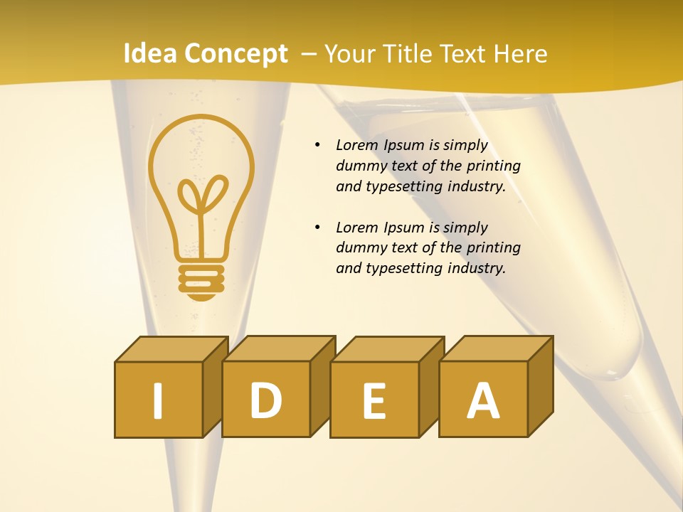 Cocktail Clink Congrats PowerPoint Template