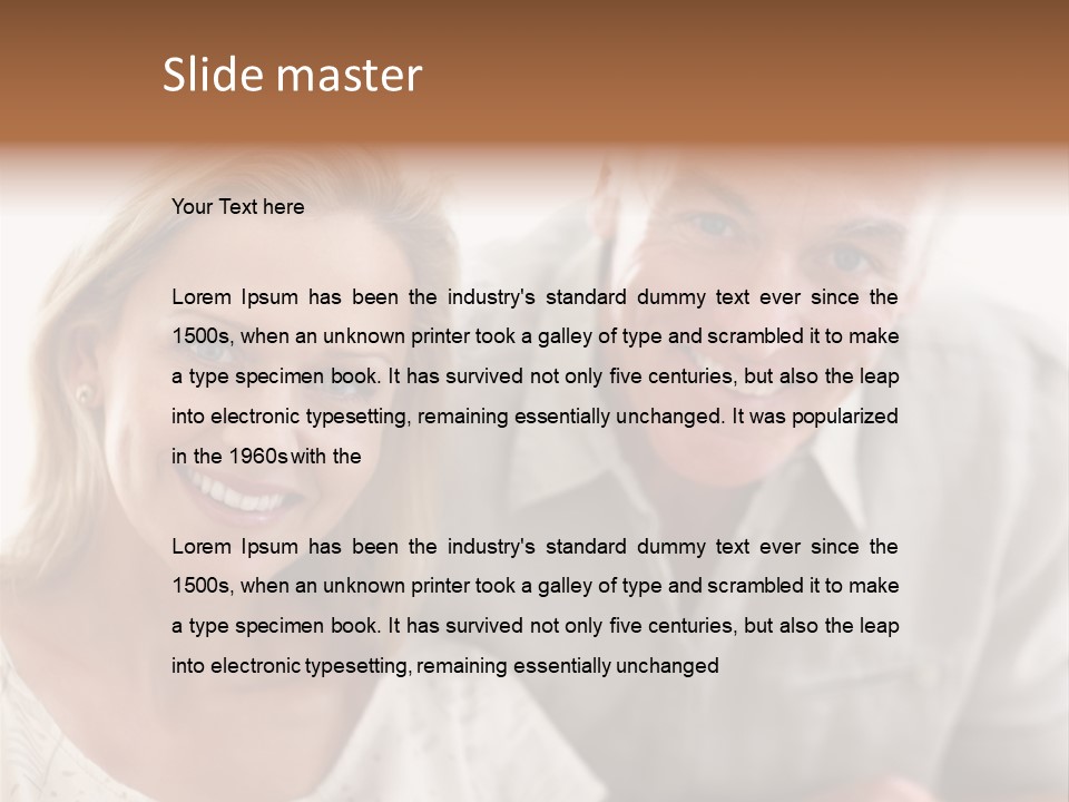 Ling Brown River PowerPoint Template