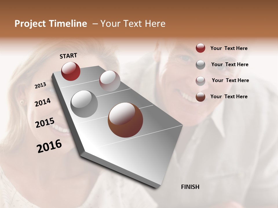 Ling Brown River PowerPoint Template