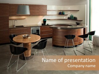 Room Decor Dining PowerPoint Template