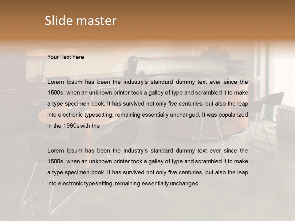 Room Decor Dining PowerPoint Template