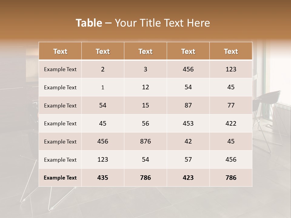 Room Decor Dining PowerPoint Template