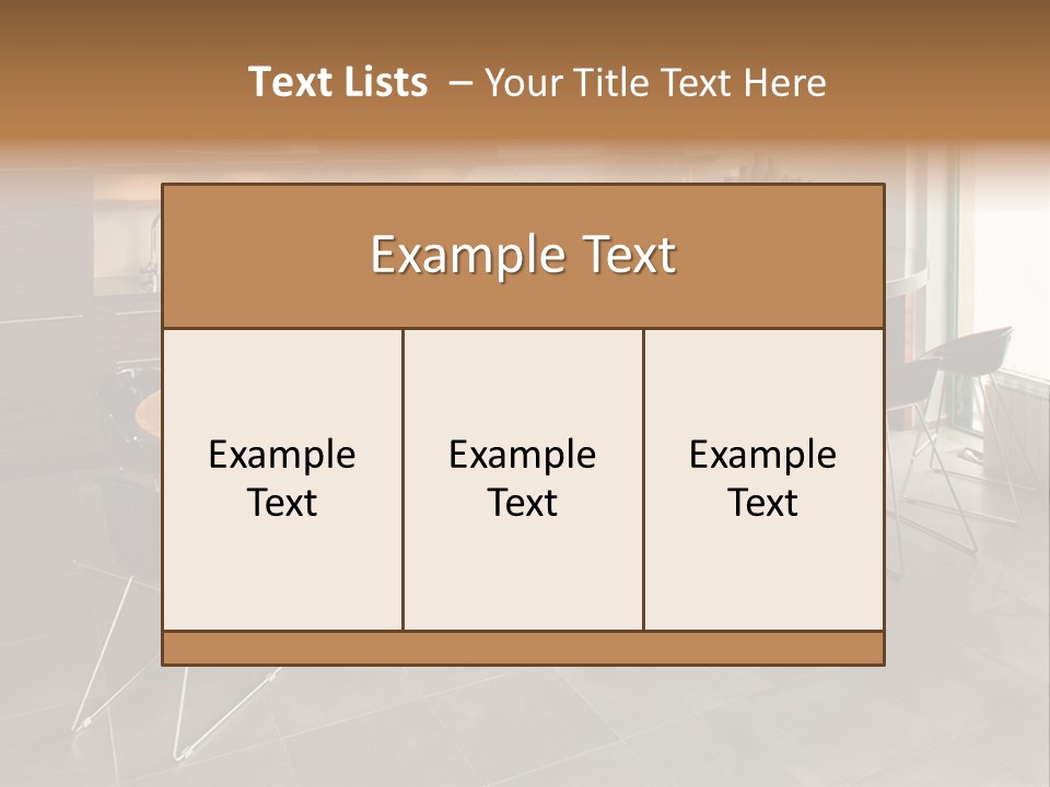 Room Decor Dining PowerPoint Template