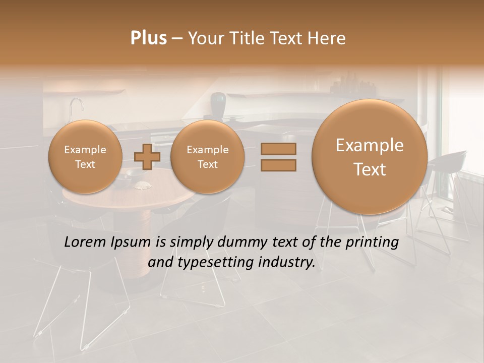 Room Decor Dining PowerPoint Template