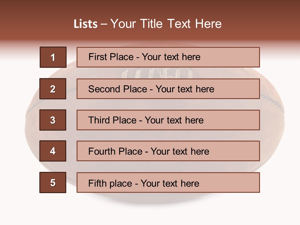 Rules Leather Football PowerPoint Template