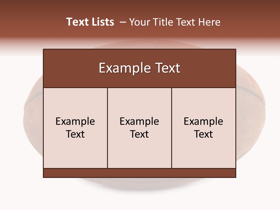 Rules Leather Football PowerPoint Template