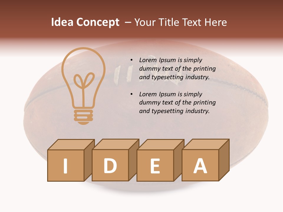 Rules Leather Football PowerPoint Template