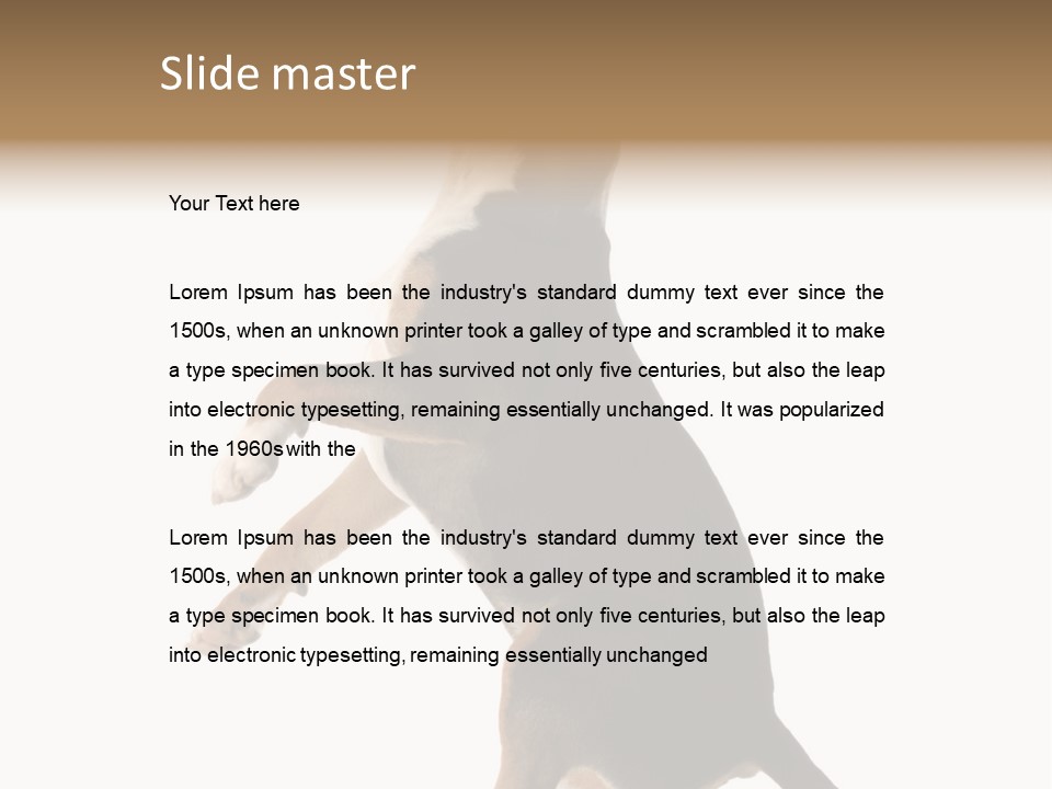 Finger Purebred Reflection PowerPoint Template