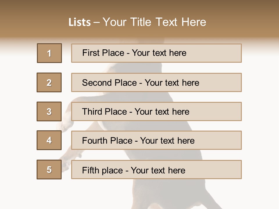 Finger Purebred Reflection PowerPoint Template