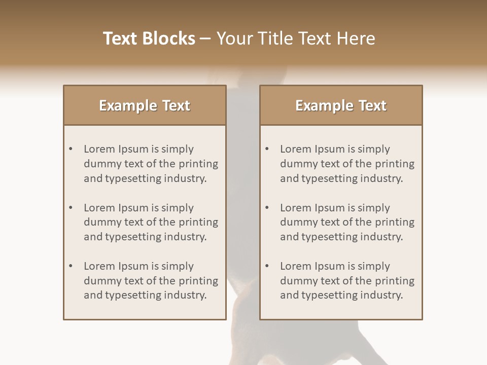Finger Purebred Reflection PowerPoint Template