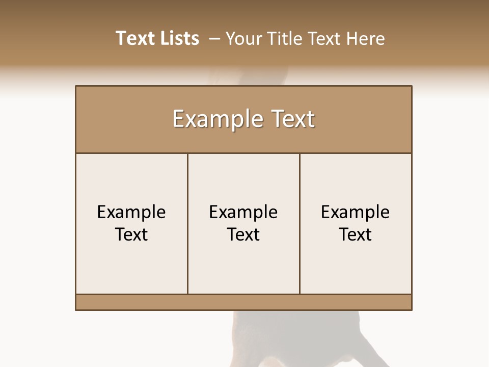 Finger Purebred Reflection PowerPoint Template