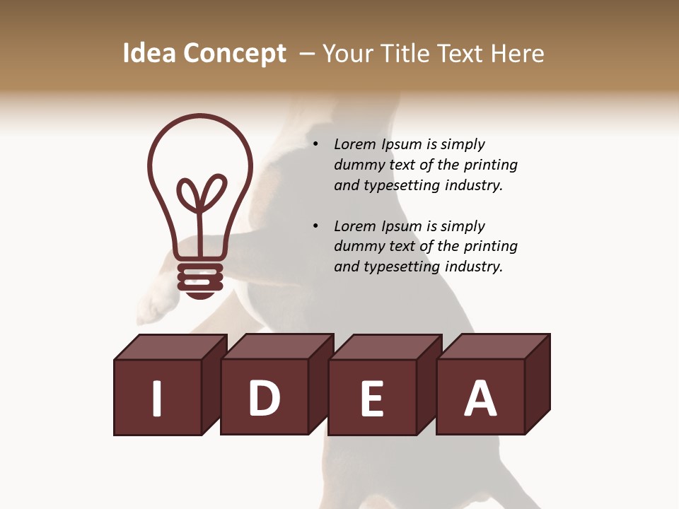Finger Purebred Reflection PowerPoint Template