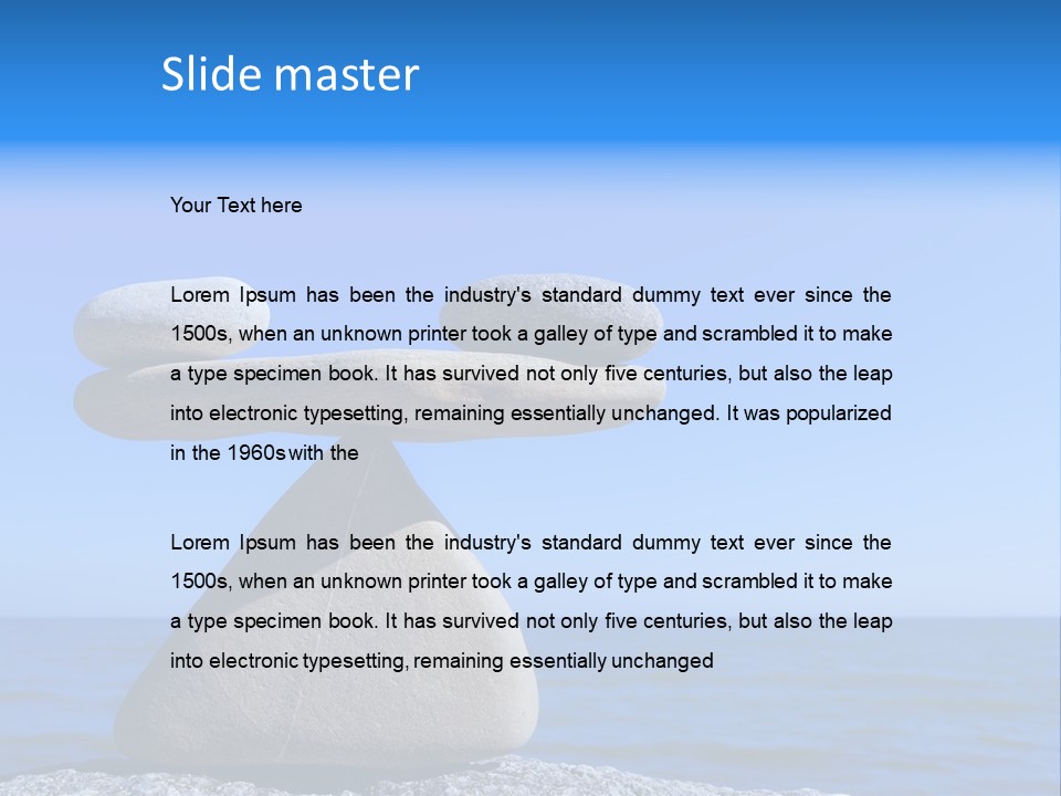 Mineral Gravel Nature PowerPoint Template