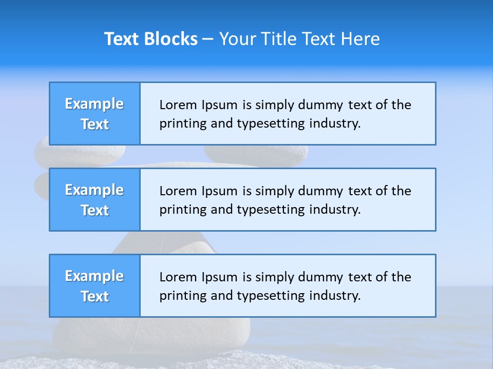 Mineral Gravel Nature PowerPoint Template