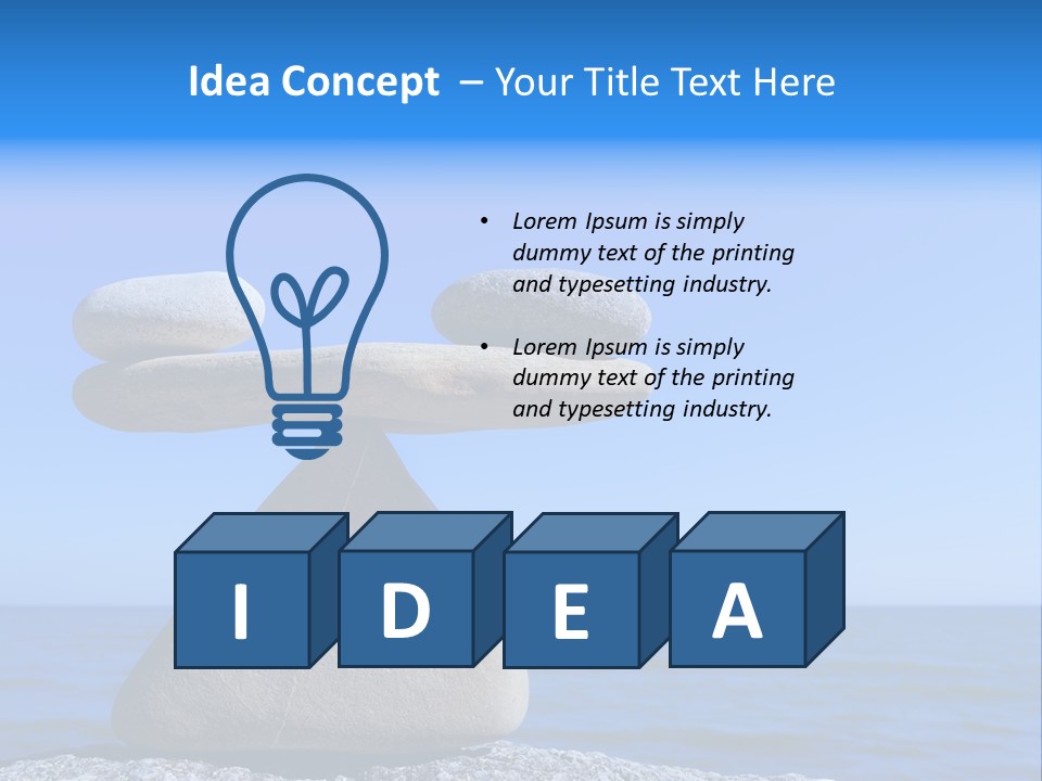 Mineral Gravel Nature PowerPoint Template