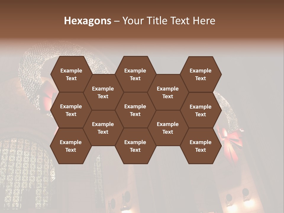 Train Christmas Architecture PowerPoint Template