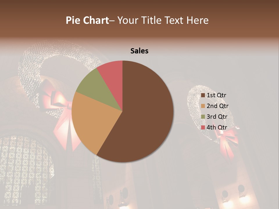 Train Christmas Architecture PowerPoint Template