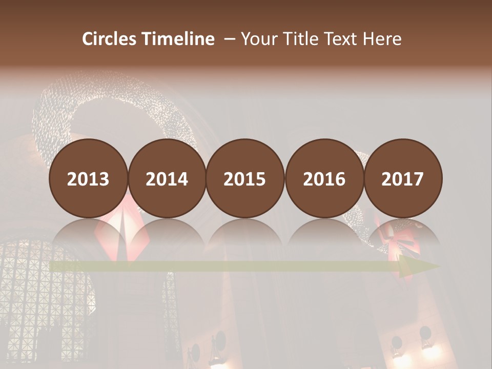 Train Christmas Architecture PowerPoint Template