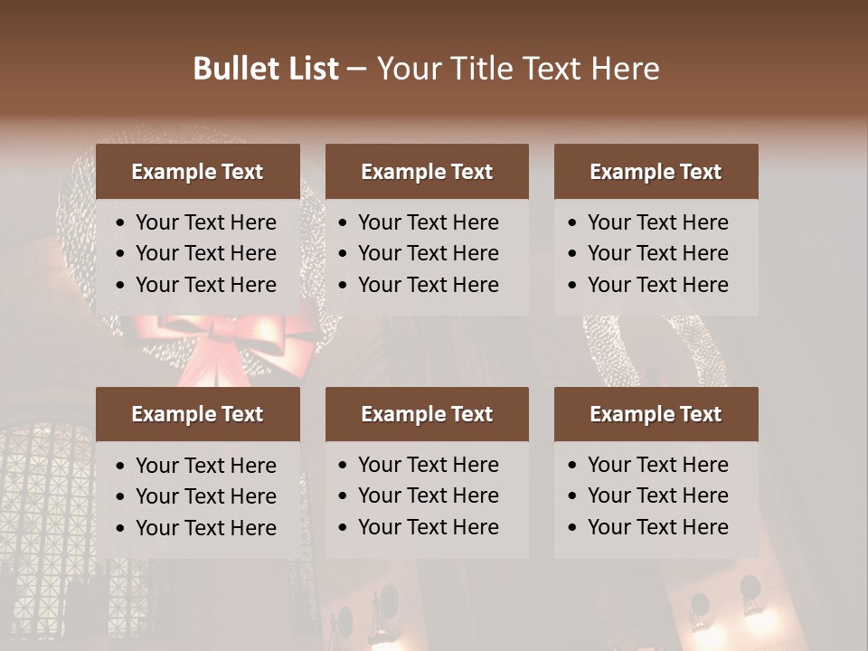 Train Christmas Architecture PowerPoint Template