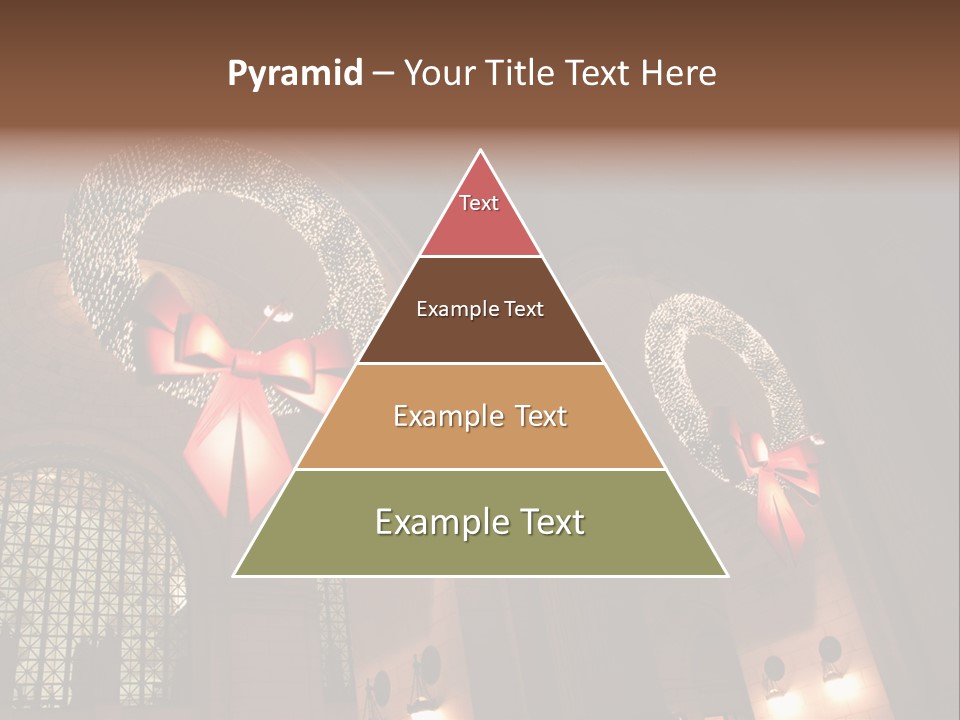 Train Christmas Architecture PowerPoint Template