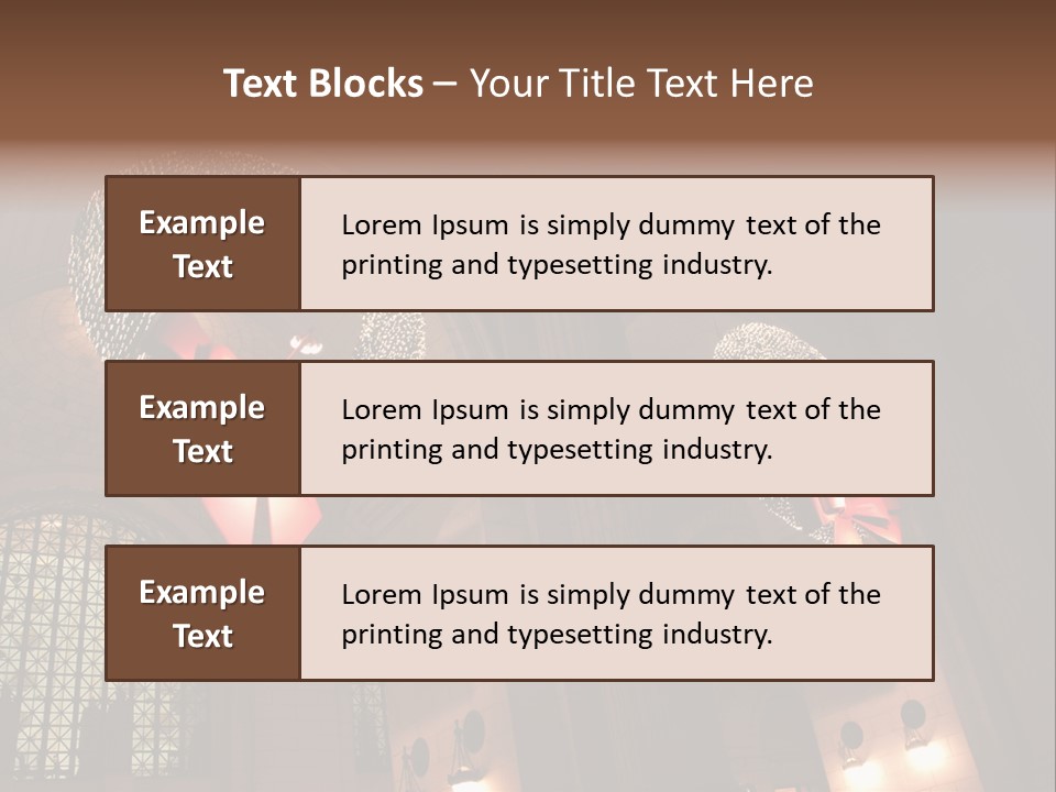 Train Christmas Architecture PowerPoint Template