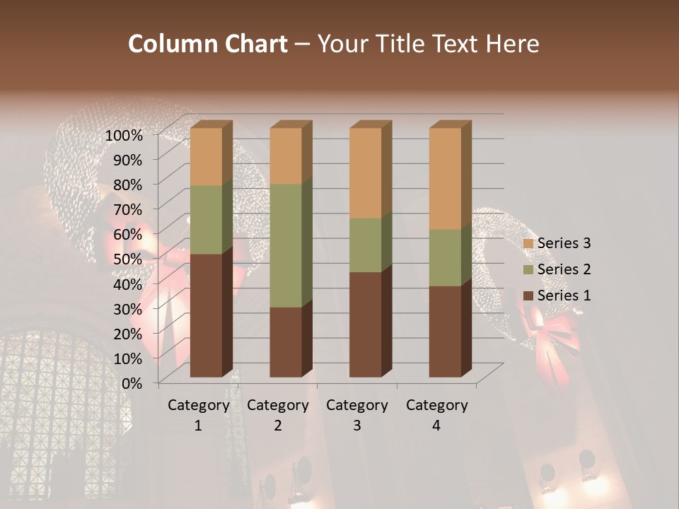 Train Christmas Architecture PowerPoint Template