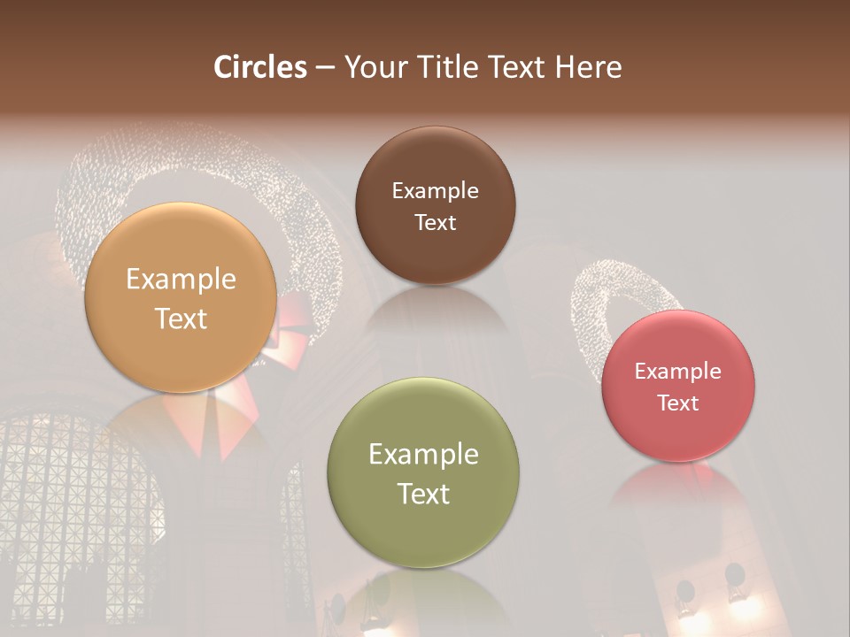 Train Christmas Architecture PowerPoint Template
