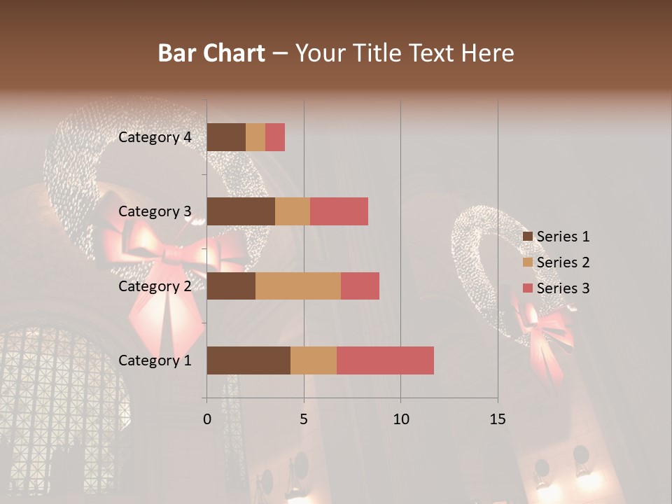 Train Christmas Architecture PowerPoint Template