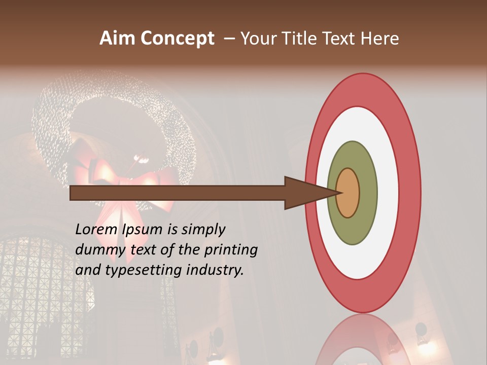 Train Christmas Architecture PowerPoint Template