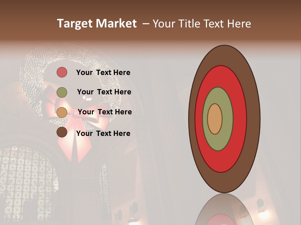 Train Christmas Architecture PowerPoint Template