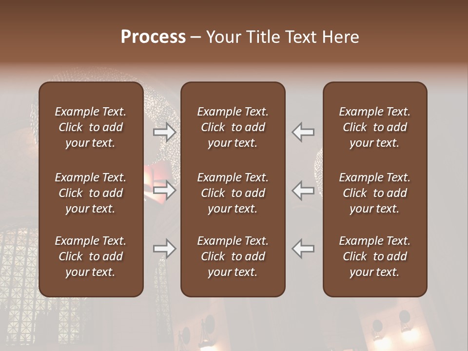Train Christmas Architecture PowerPoint Template