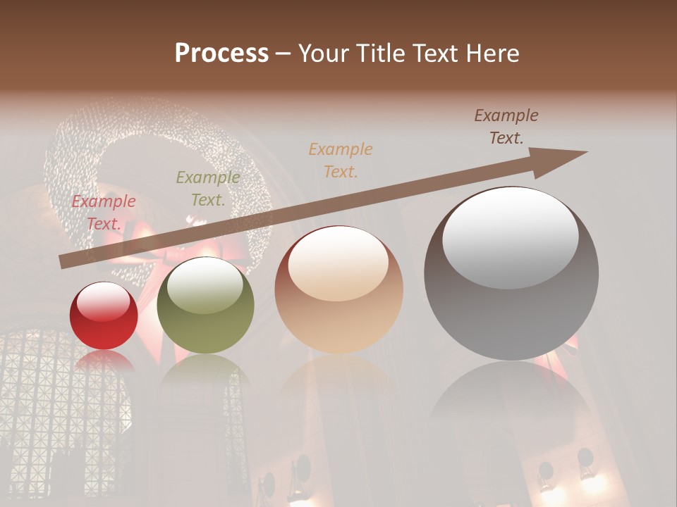 Train Christmas Architecture PowerPoint Template