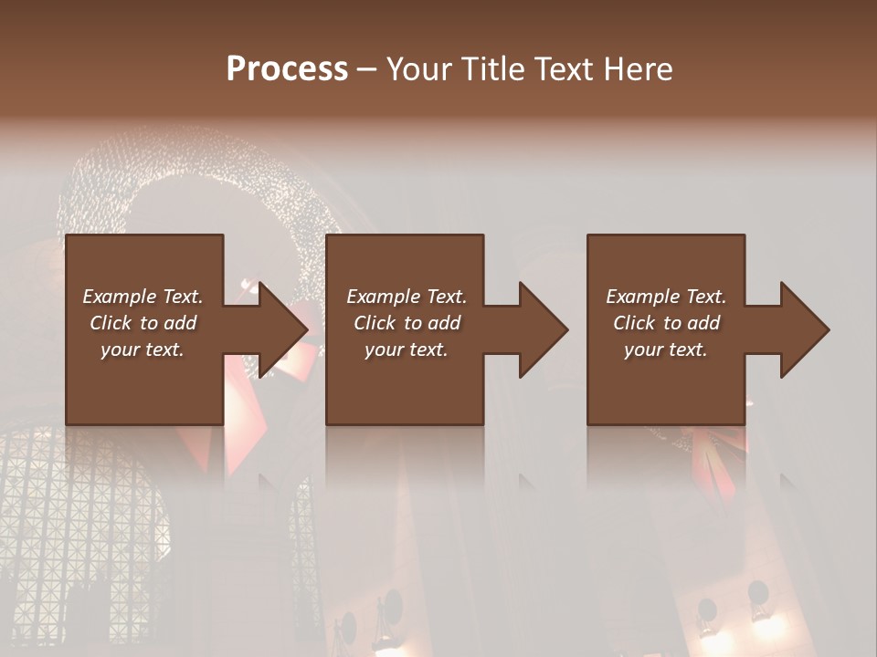 Train Christmas Architecture PowerPoint Template
