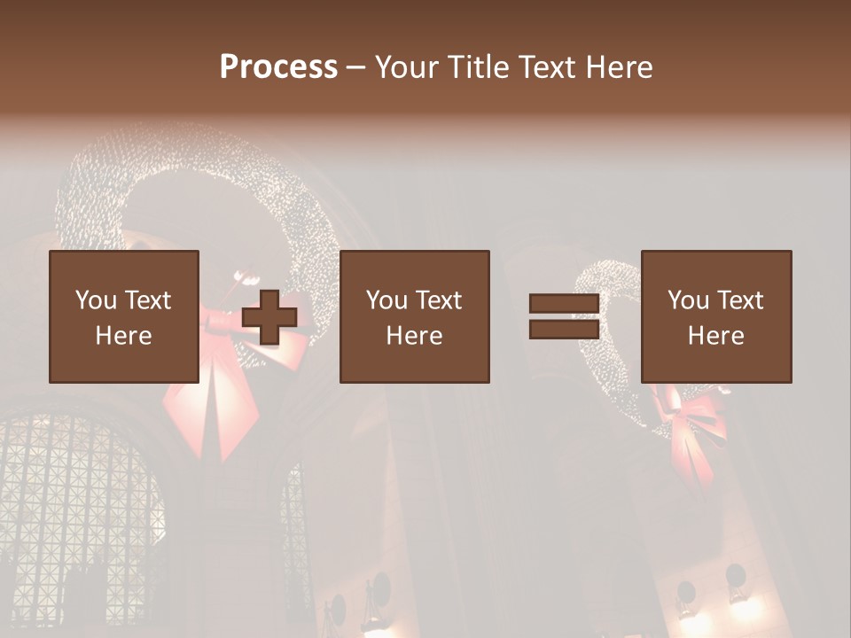 Train Christmas Architecture PowerPoint Template