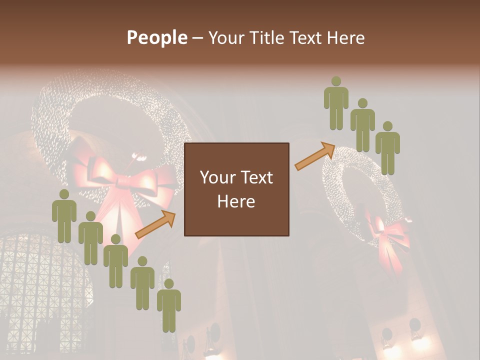 Train Christmas Architecture PowerPoint Template