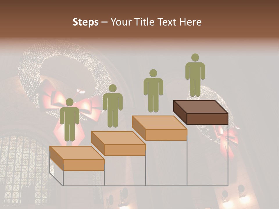 Train Christmas Architecture PowerPoint Template