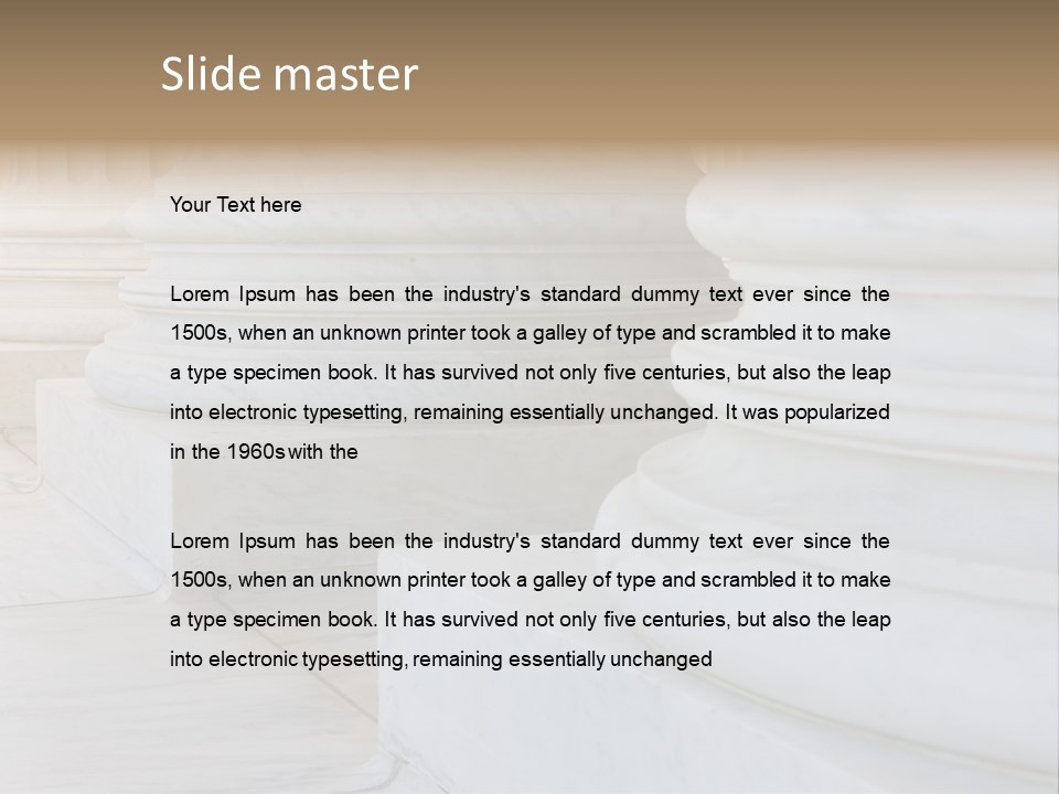 Usa Greek Column PowerPoint Template