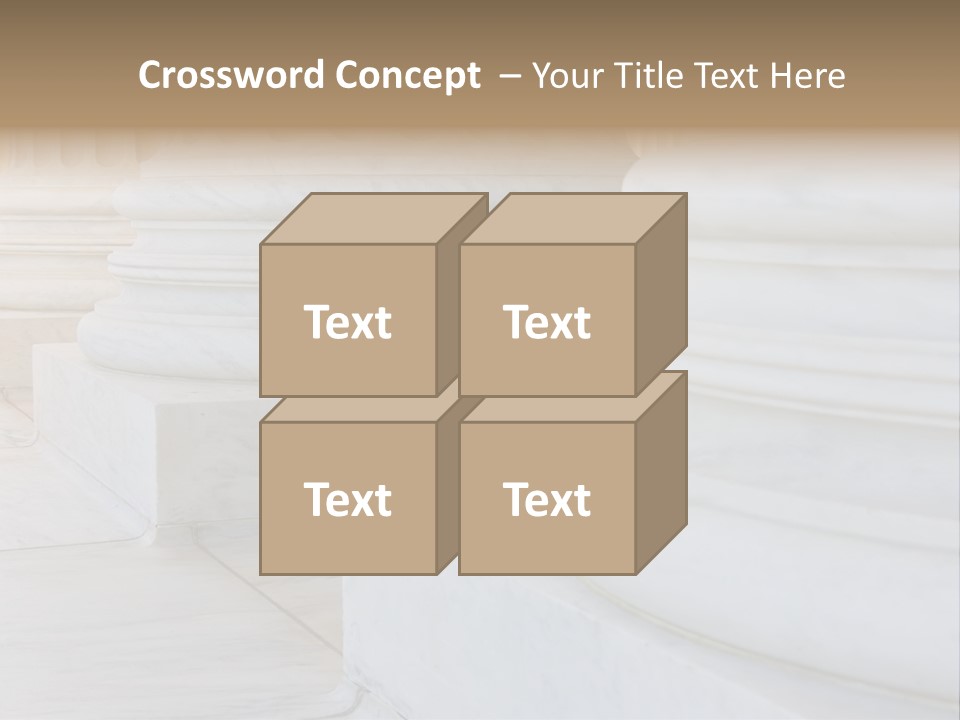 Usa Greek Column PowerPoint Template