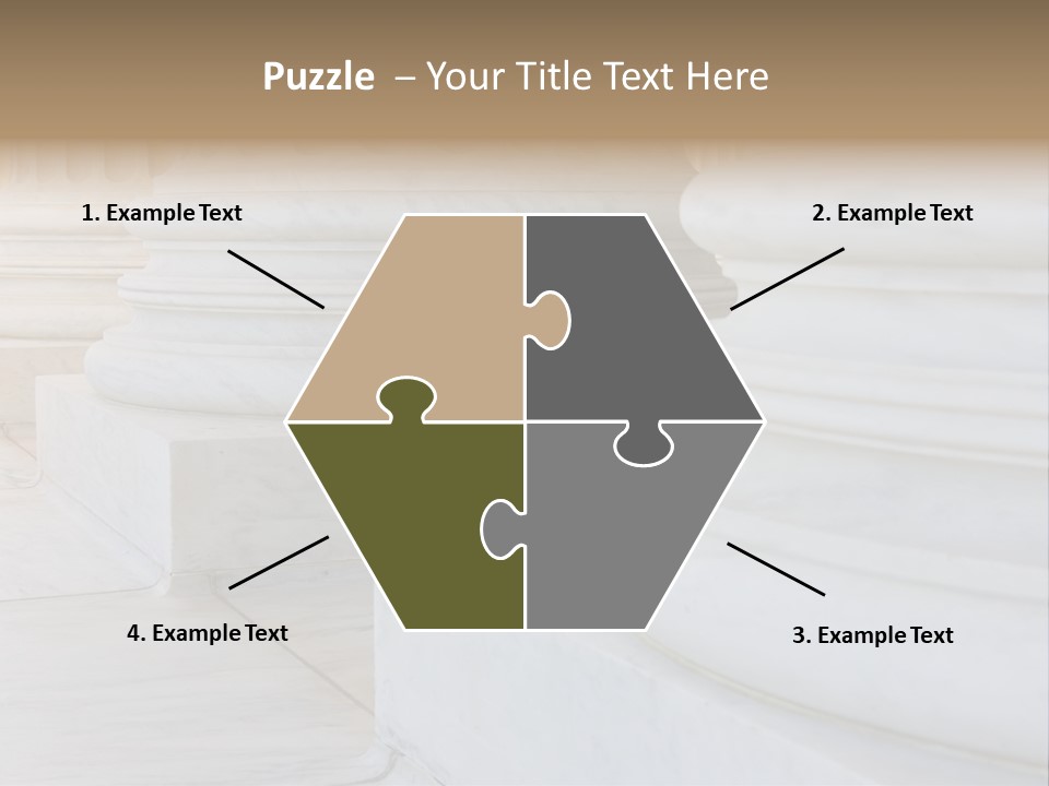 Usa Greek Column PowerPoint Template