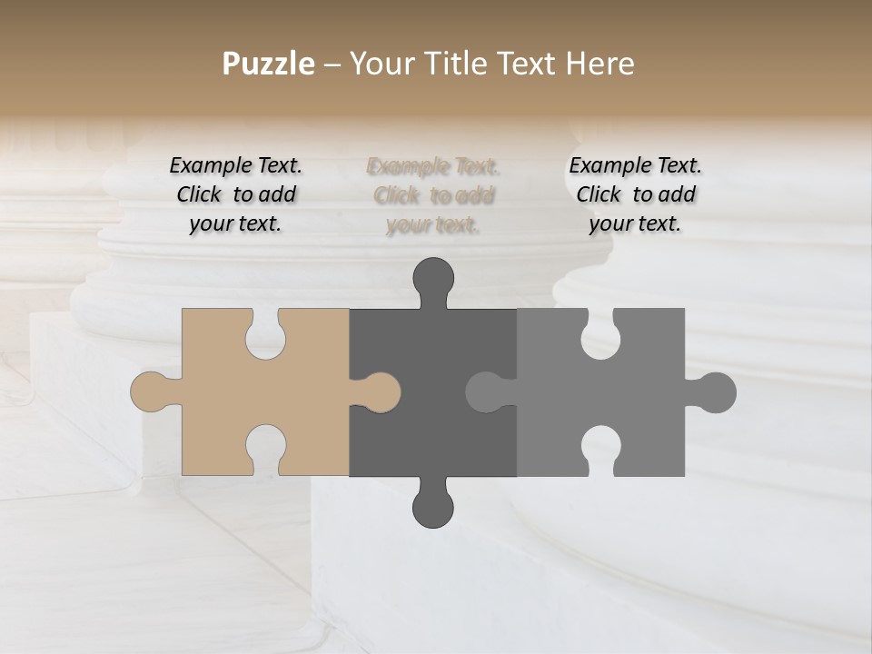 Usa Greek Column PowerPoint Template